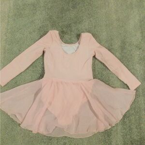 Girls' Long-Sleeve Light Pink Ballet Tutu Dress - 6/110